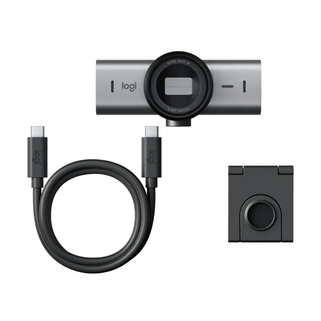 Logitech MX Brio 705 for Business 4K Webcam – AI Image Enhancement, 60fps, Privacy Shutter, USB-C