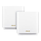 ASUS ZenWiFi AX XT8 Tri Band AX6600 Tri-band Mesh WiFi 6 System-2 Pack (White)