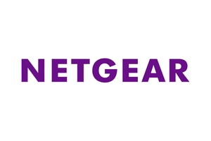 NETGEAR logo in purple on a white background
