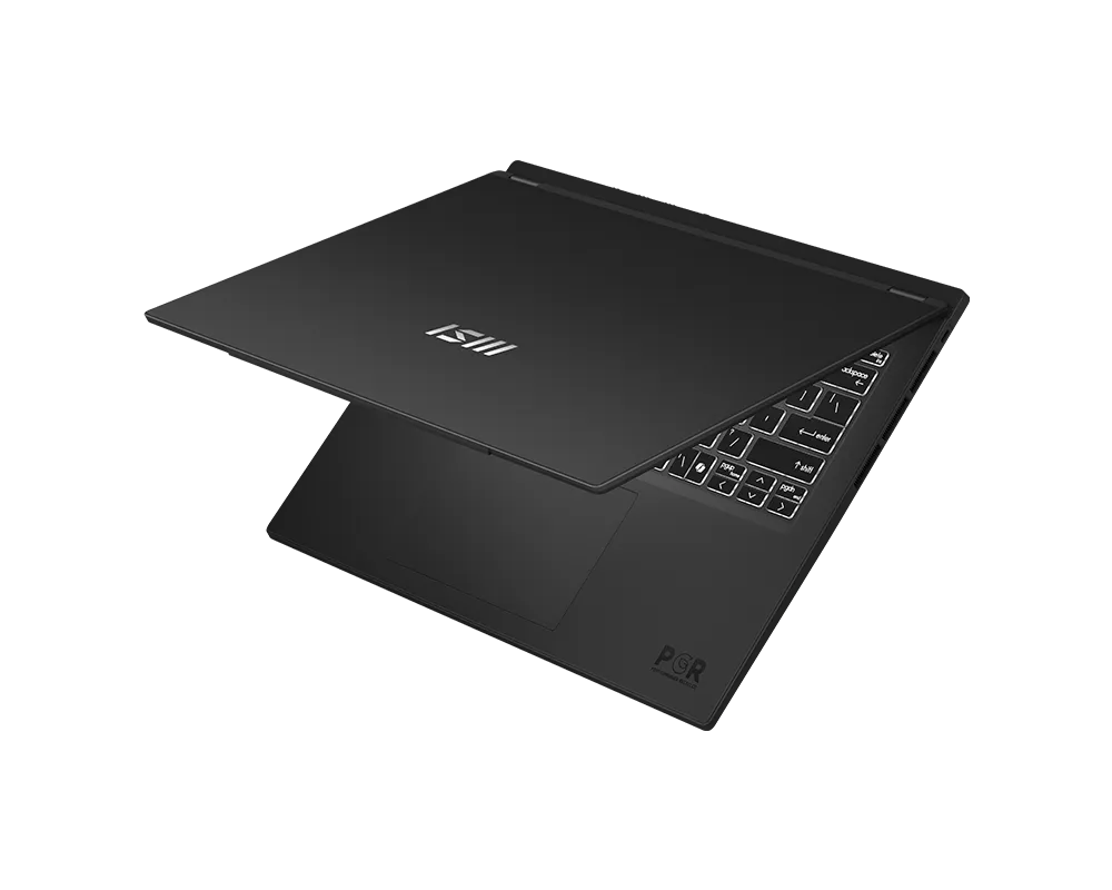 Black laptop with ASUS logo on a white background